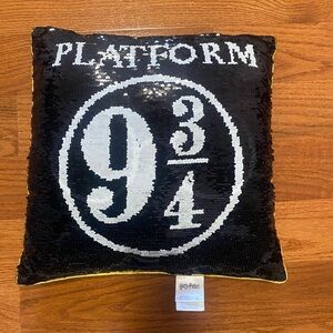 Harry Potter Platform 9 3/4 Sequin Pillow